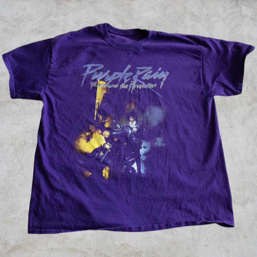 Purple Rain Prince and the Revolution Short Sleeve Tee Casual Unisex